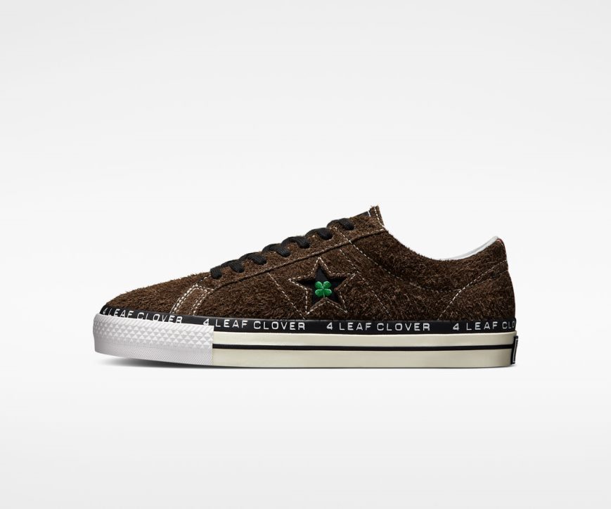 Men's Converse x Patta Four-Leaf Clover One Star Pro Low Top Shoes Olive / White | AU 59301E